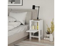Woody Fashion Nachttisch Ema 30 x 55 x 30 cm, Weiss