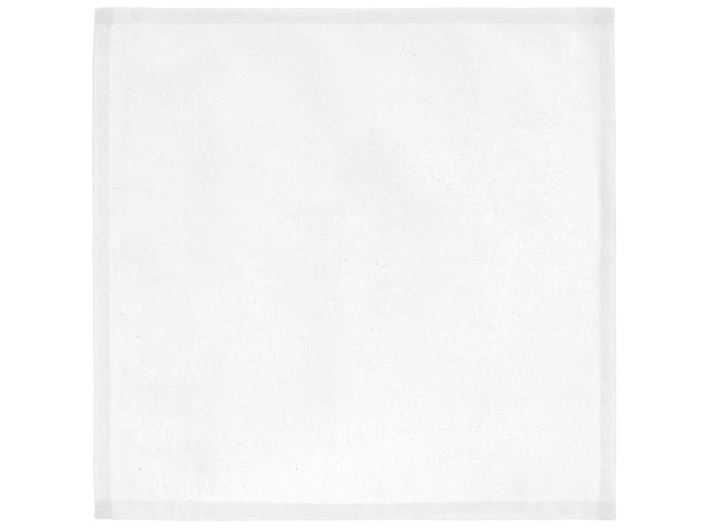 Rico Design Stoffserviette 45 cm x 45 cm, 2 Stück, Weiss