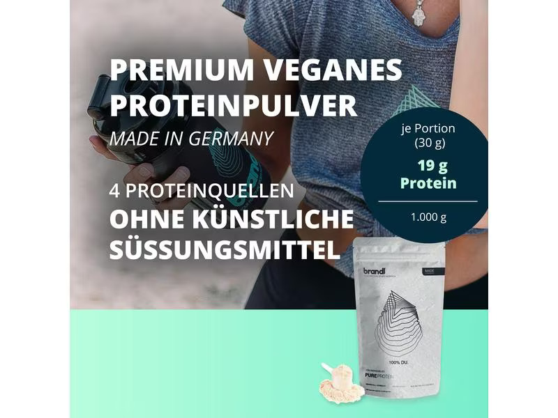Brandl-Nutrition Pulver Pure Protein Vegan Schokolade 1000 g