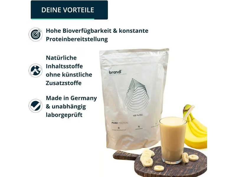 Brandl-Nutrition Pulver Pure Protein Banane 1000 g