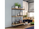Woody Fashion Wandregal Pulalis 40 x 66 x 20 cm, Braun
