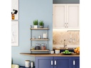 Woody Fashion Wandregal Pulalis 40 x 66 x 20 cm, Braun