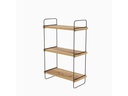 Woody Fashion Wandregal Pulalis 40 x 66 x 20 cm, Braun
