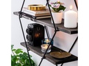 Woody Fashion Wandregal Erysimum 60 x 40 x 15 cm, Schwarz/Walnuss