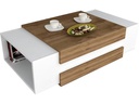 Woody Fashion Tisch Nora 110 x 31 x 57 cm, Nature/Weiss