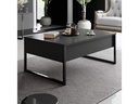 Woody Fashion Tisch Luxe 90 x 60 x 40 cm, Schwarz