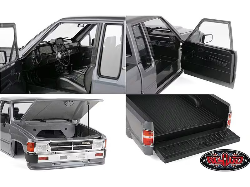 RC4WD Karosserie 1987 Toyota XtraCab Hard Body Grau, 1:10