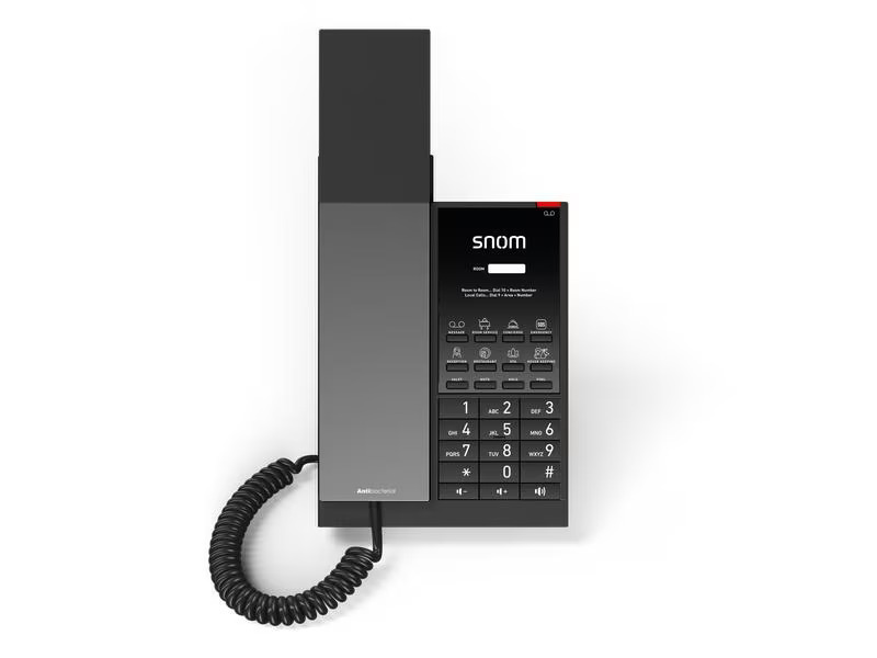snom HD350W SIP-Hoteltelefon Schwarz