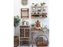 Chic Antique Wandregal 50.5 x 71.5 x 1 cm, Braun