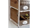 Chic Antique Wandregal 50.5 x 71.5 x 1 cm, Braun