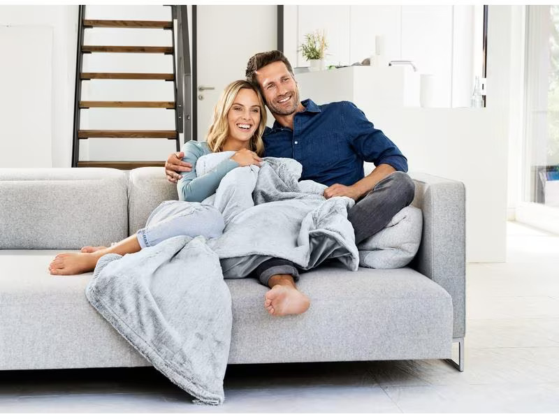 Beurer Wärmedecke HD75 Green Planet Nordic Grey