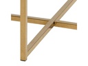 AC Design Beistelltisch Alisma Ø 50 x 42 cm, Gold/Weiss