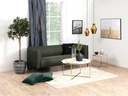AC Design Beistelltisch Alisma Ø 50 x 42 cm, Gold/Weiss