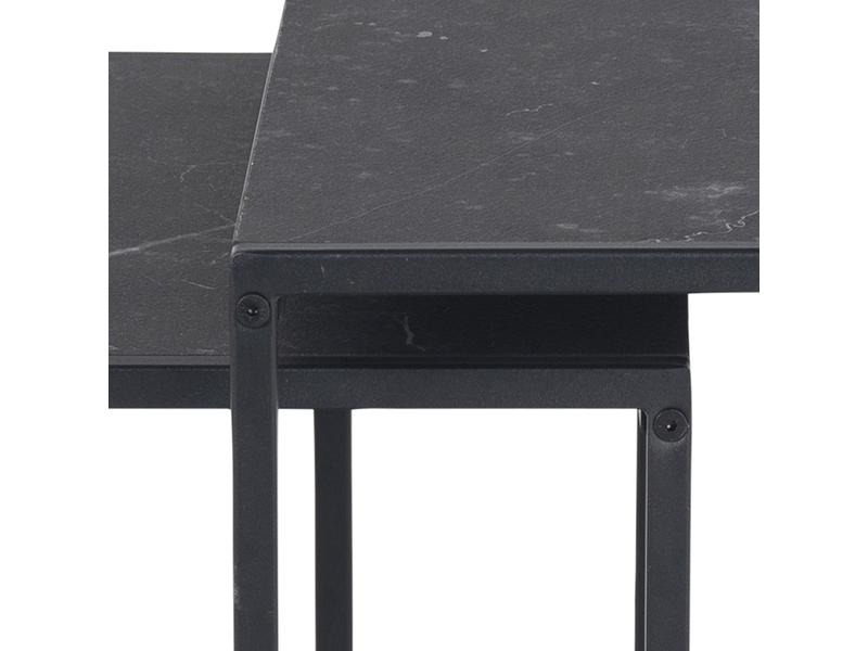 AC Design Beistelltisch Infinity 2 Stück, Schwarz