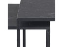 AC Design Beistelltisch Infinity 2 Stück, Schwarz