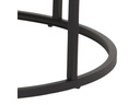AC Design Beistelltisch Spiro Ø 80/ 50 cm, 2 Stück, Nature/Schwarz