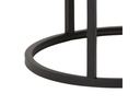 AC Design Beistelltisch Spiro Ø 80/ 50 cm, 2 Stück, Nature/Schwarz