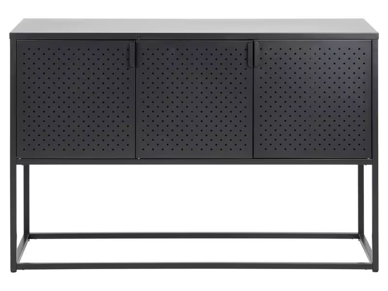 AC Design Kommode Newton 120 x 40 x 80 cm, Schwarz