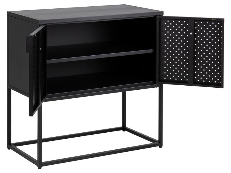 AC Design Kommode Newton 82 x 40 x 80 cm, Schwarz