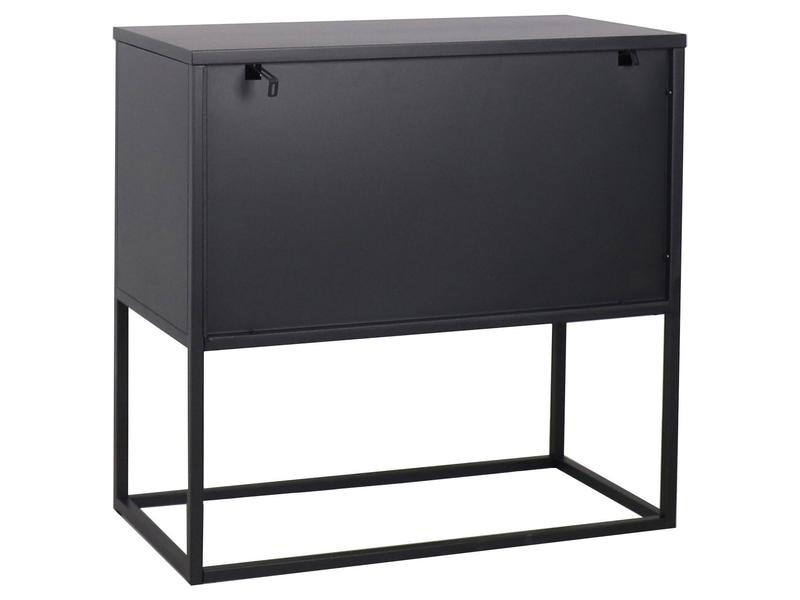 AC Design Kommode Newton 82 x 40 x 80 cm, Schwarz