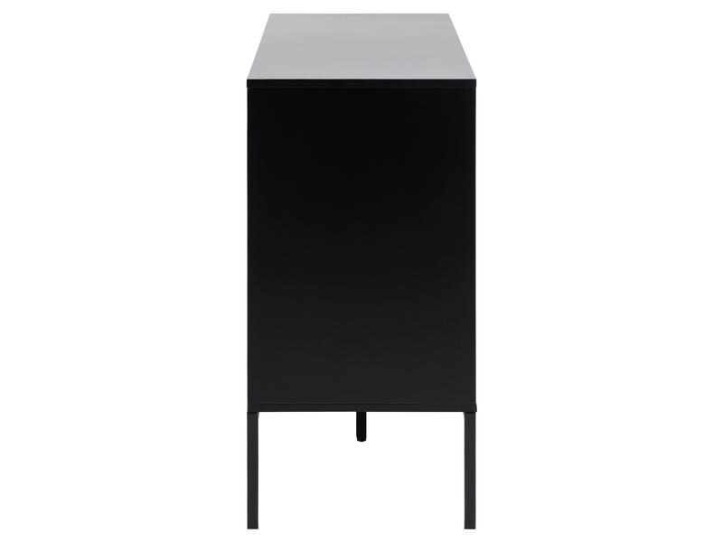 AC Design Kommode Seaford 120 x 40 x 82 cm, Nature/Schwarz