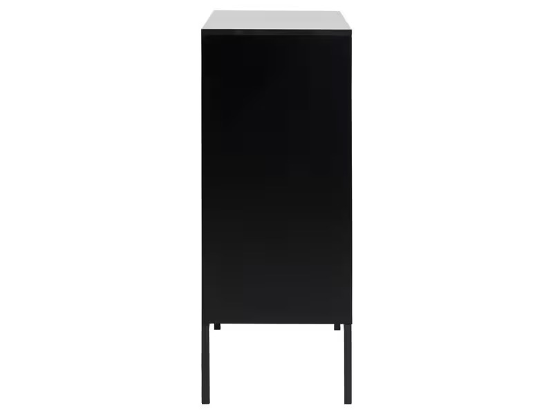 AC Design Kommode Seaford 80 x 40 x 103 cm, Nature/Schwarz