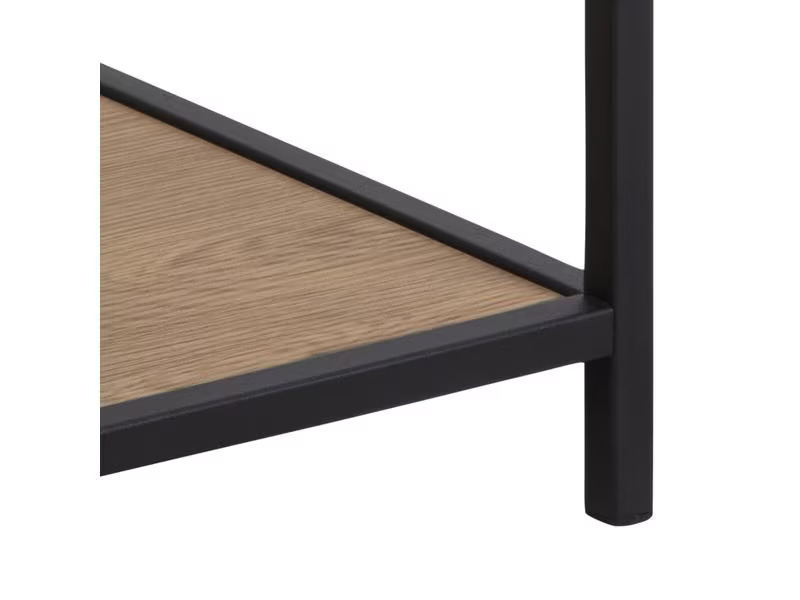 AC Design Nachttisch Seaford 42 x 35 x 63 cm, Nature/Schwarz