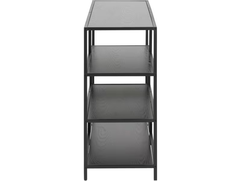 AC Design Regal Seaford 114 x 35 x 78 cm, Schwarz