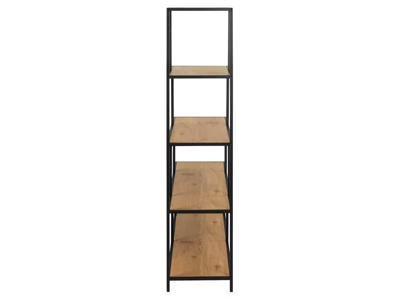 AC Design Regal Seaford 135 x 35 x 150 cm, Nature/Schwarz