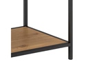 AC Design Regal Seaford 135 x 35 x 150 cm, Nature/Schwarz