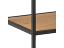 AC Design Regal Seaford 135 x 35 x 150 cm, Nature/Schwarz
