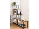 AC Design Regal Seaford 135 x 35 x 150 cm, Nature/Schwarz