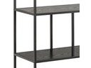 AC Design Regal Seaford 135 x 35 x 150 cm, Schwarz