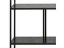 AC Design Regal Seaford 135 x 35 x 150 cm, Schwarz