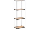 AC Design Regal Seaford 24 x 37 x 108 cm, Nature/Schwarz