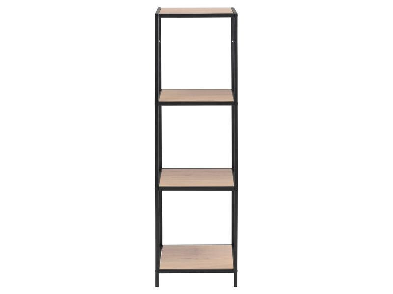AC Design Regal Seaford 35 x 37 x 119,5 cm, Nature/Schwarz