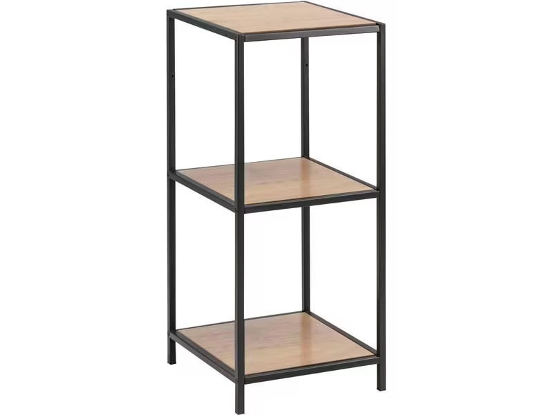 AC Design Regal Seaford 35 x 37 x 82.5 cm, Nature/Schwarz