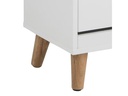 AC Design Schuhschrank  Mitra 47 x 30 x 133.5 cm, Nature/Weiss