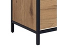 AC Design Schuhschrank  Seaford 56 x 30 x 129 cm, Nature/Schwarz