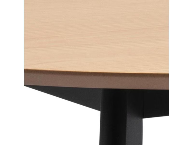 AC Design Tisch Roxby Ø 105 x 76 cm, Nature/Schwarz