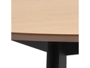 AC Design Tisch Roxby Ø 105 x 76 cm, Nature/Schwarz