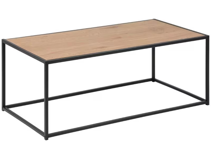 AC Design Tisch Seaford Eckig, Nature/Schwarz