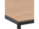 AC Design Tisch Seaford Eckig, Nature/Schwarz