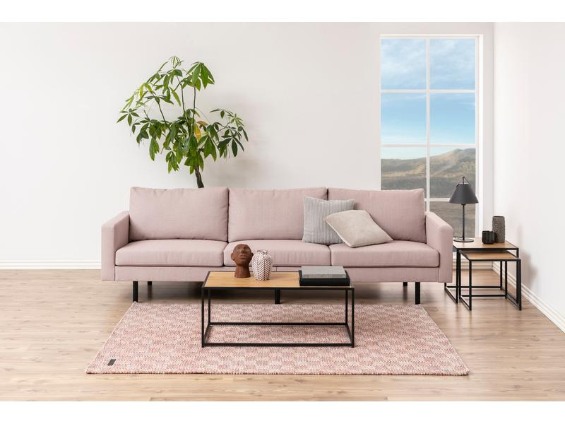 AC Design Tisch Seaford Eckig, Nature/Schwarz