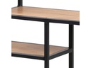 AC Design Wandregal Seaford 75 x 20 x 91 cm, Nature/Schwarz