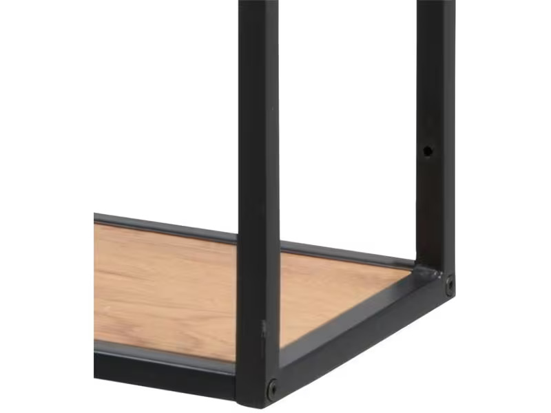 AC Design Wandregal Seaford 75 x 20 x 91 cm, Nature/Schwarz