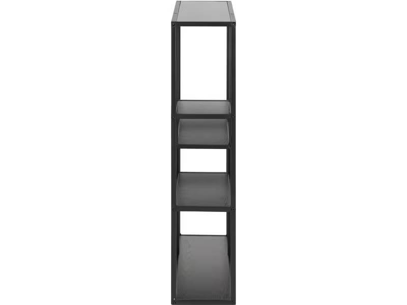 AC Design Wandregal Seaford 75 x 20 x 91 cm, Schwarz