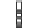AC Design Wandregal Seaford 75 x 20 x 91 cm, Schwarz