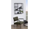 AC Design Wandregal Seaford 75 x 20 x 91 cm, Schwarz