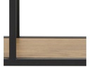 AC Design Wandregal Seaford 77 x 20 x 77 cm, Nature/Schwarz